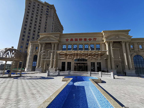 佛山金鼎國際雅致大酒店兩翼旋轉門古歐設計風格 - 西恩電氣